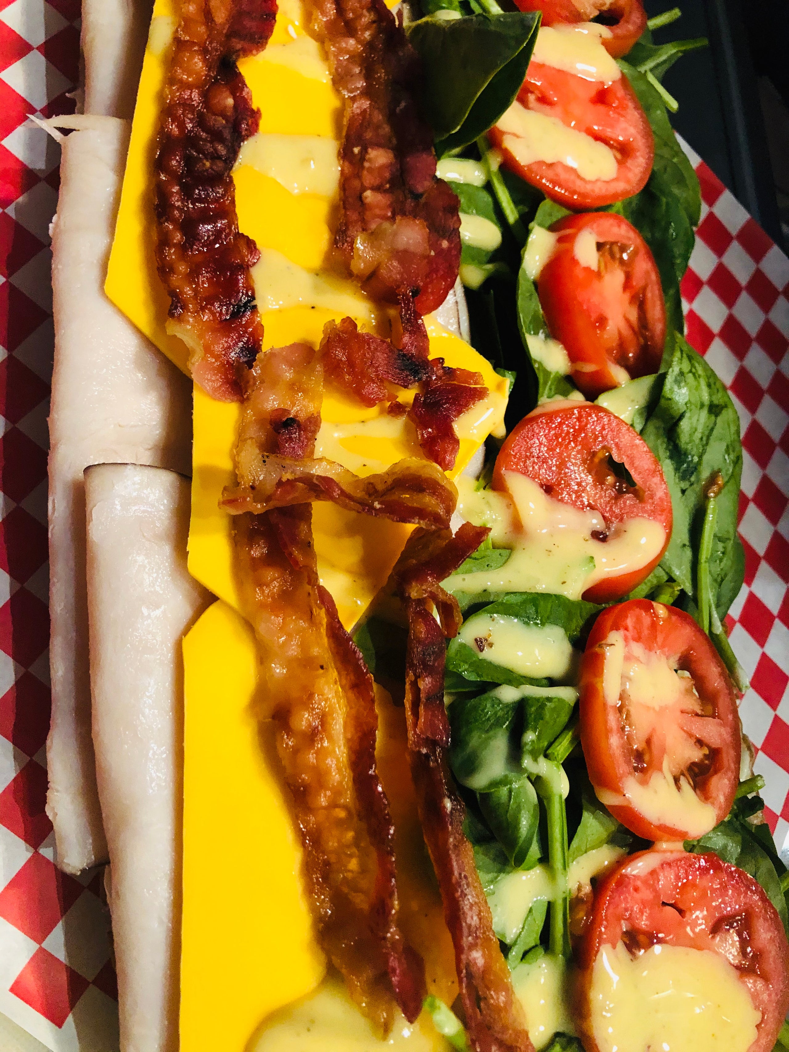 Turkey Bacon Club Sammy's Avenue Eatery